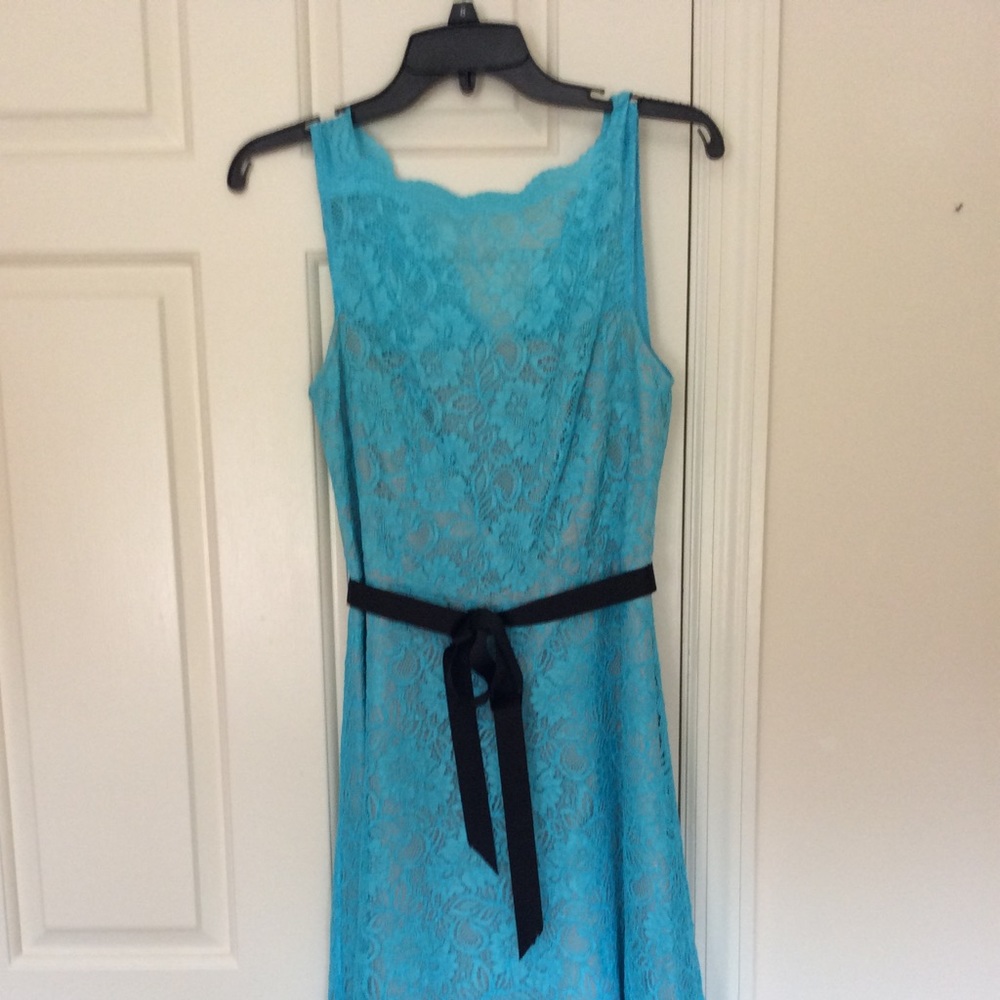Calvin Klein Dressy Turquoise lace dress size 10